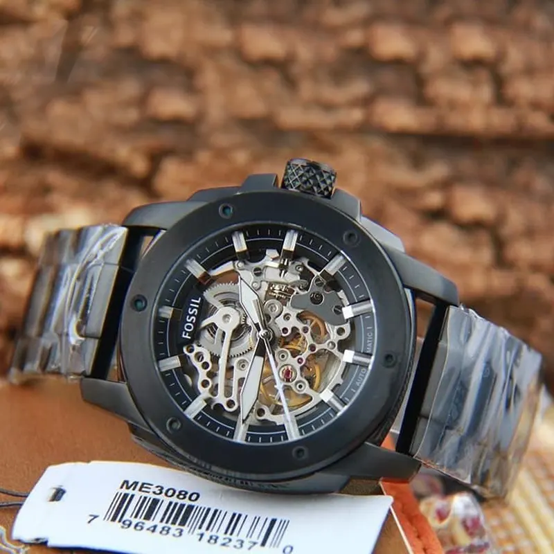 Fossil Modern Machine Automatic Skeleton Dial Men's Watch- ME3080